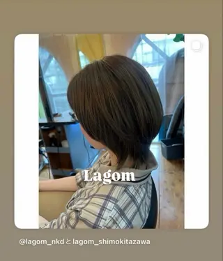 ショート カラー Lagom なかだのヘアスタイル