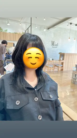 セミロング パーマ 木村 魁成のヘアスタイル