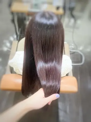 ロング カラー 透明感カラー栄 みゆのヘアスタイル