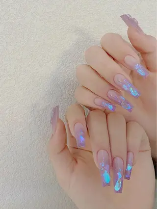 セミロング めぐみのネイルサロン スタッフ練習のネイルデザイン