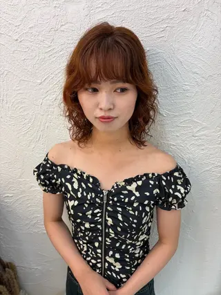 ミディアム パーマ RIRI💛 ママ美容師👶🏻のヘアスタイル