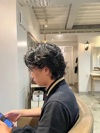 ショート パーマ メンズ ひがし はるなのヘアスタイル