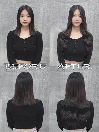 ロング カラー ヘアアレンジ LIP 大阪本店 エクステ MISAのヘアスタイル