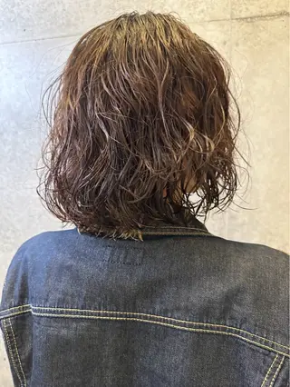 ミディアム パーマ 【🌈ボブ/縮毛矯正 /🌈】motoのヘアスタイル