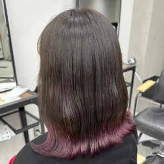 セミロング カラー パーマ ヘアアレンジ メンズ キッズ ネイル マツエク・マツパ アイブロウ mona/ ストレートスタイル✨のヘアスタイル