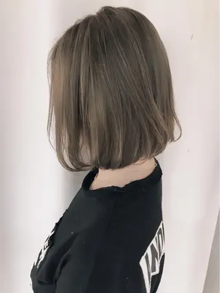 ショート カラー パーマ ヘアアレンジ バレイヤージュ 藤沢 髪質改善 竹内ケンゴのヘアスタイル