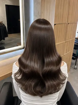 ロング カラー ヘアアレンジ レイヤー×透明感カラ ーHAYATOのヘアスタイル