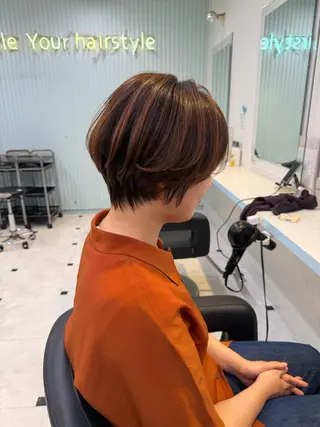 ショート カラー 🦋ボブ・ショート・ レイヤー🦋トシキのヘアスタイル