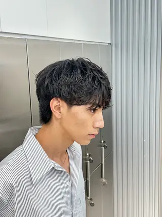 ショート パーマ メンズ fifth_Oita 安藤海哉のヘアスタイル
