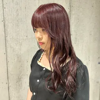 ロング カラー 🤡暖色ウルフ 🤡みさきのヘアスタイル