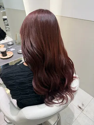 セミロング カラー 🎀京都暖色/ 艶髪縮毛/funaのヘアスタイル
