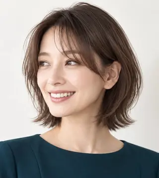 ミディアム au美容室 栄矢場町のヘアスタイル