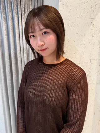 ミディアム カラー mai / linoah˚✧のヘアスタイル