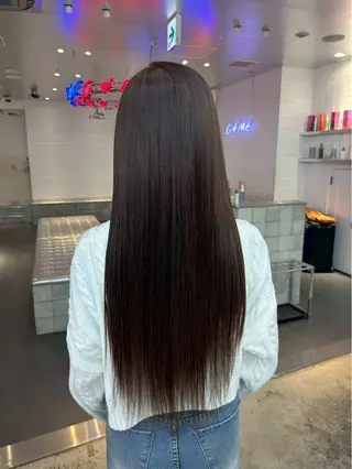 ロング カラー ヘアアレンジ 💟艶髪ワンカラー 💟/ミオのヘアスタイル