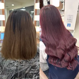 ヘアメ🎀ハイトーン 🩵エクステ🪄しほのヘアスタイル