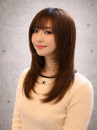 セミロング カラー terra✂️川嶋 大輔のヘアスタイル