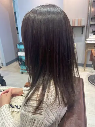 カラー 透明感カラー yuzuna♩のヘアスタイル