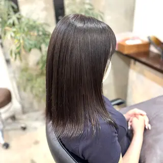 ミディアム カラー 艶髪‎カラー🤍 RIKAのヘアスタイル
