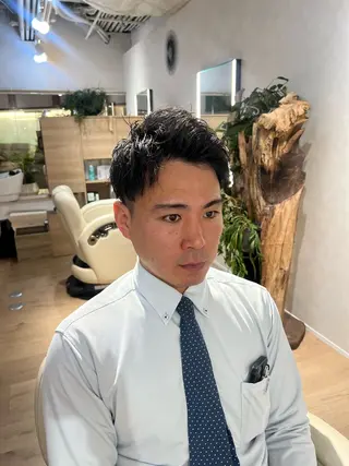 ショート メンズ 梅田茶屋町メンズ 専門美容師 山元一平のヘアスタイル