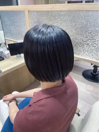 ミディアム 愛結美🦋似合わせ/ ツヤ感カラーのヘアスタイル