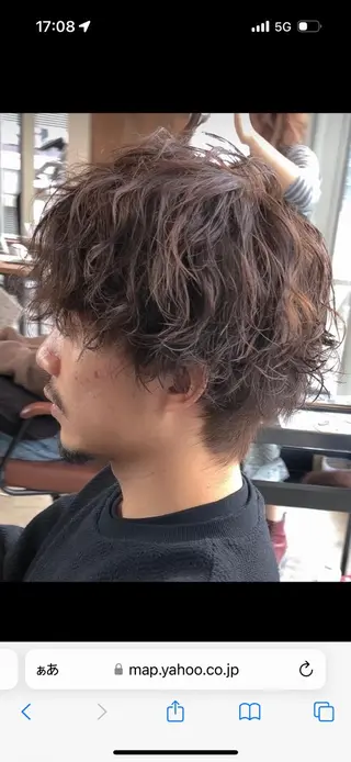 パーマ メンズ 香川 航平のヘアスタイル