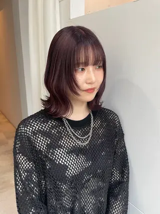 ミディアム 山岡 拓也のヘアスタイル