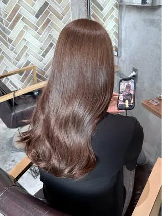 ロング レイヤーカット× 髪質改善カラー 片山のヘアスタイル