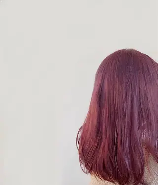ロング カラー 【個室】色持ちカラー 似合わせヘア アスカのヘアスタイル
