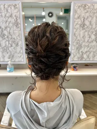 ミディアム ヘアアレンジ konomi⛓🩶 カラー/ヘアアレンジのヘアスタイル
