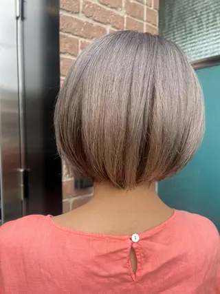 ミディアム カラー パーマ ヘアアレンジ メンズ キッズ ネイル マツエク・マツパ アイブロウ 久木原 ゆりのヘアスタイル