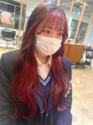 ロング カラー ♡レイヤーカット れお♡のヘアスタイル