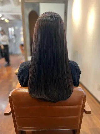 ロング カラー 縮毛矯正&髪質改善 ⭐️OGUのヘアスタイル
