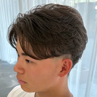 ショート momo🎀毛流れ パーマ/🚹限定のヘアスタイル