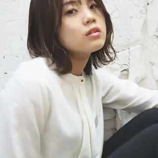 ミディアム 中山 泰徳のヘアスタイル