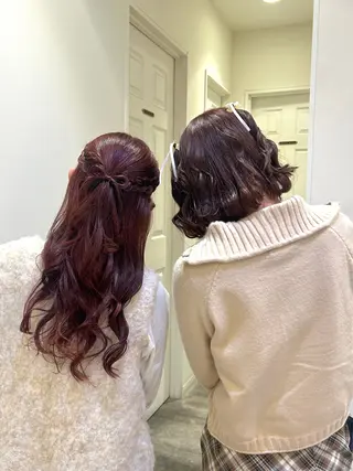 ヘアアレンジ 💖韓国カラー エクステmikotoのヘアスタイル