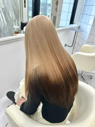 ロング カラー 🐬三ノ宮/透明感 カラー/ハヤト🐬のヘアスタイル