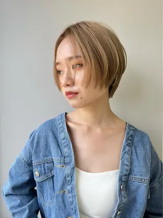ショート カラー 渋谷  中性ヘア あかりのヘアスタイル