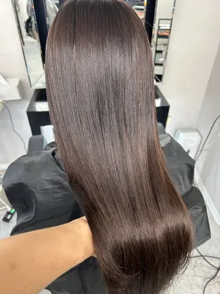 ロング カラー ワンホンレイヤー エクステづまのヘアスタイル