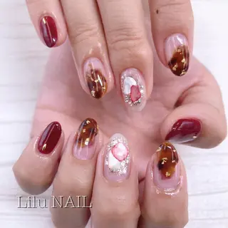 ネイル モチの良さ◉ フィルインネイル♡のネイルデザイン