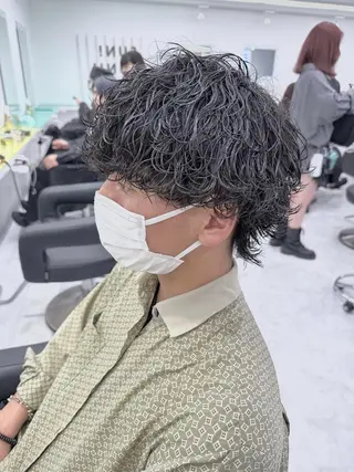 メンズ センターパート マスターかずまのヘアスタイル