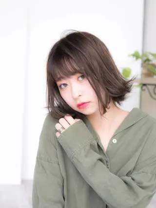 ミディアム 永野 良一のヘアスタイル