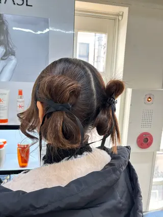 ヘアアレンジ ハナ💎中韓/艶髪 ハイトーン/エクステのマツエク・マツパデザイン