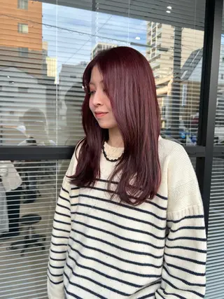 ロング カラー 鈴木 よつはのヘアスタイル