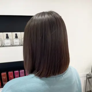 ミディアム カラー パーマ ヘアアレンジ メンズ キッズ ネイル マツエク・マツパ アイブロウ mona/ ストレートスタイル✨のヘアスタイル