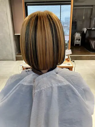 ショート カラー ヘアアレンジ 宇都宮美容室 ちなのヘアスタイル
