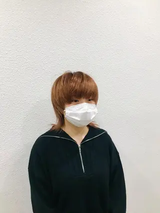 ミディアム 石田 有矢のヘアスタイル