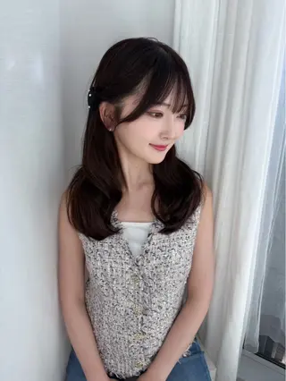 ロング カラー 梅田カラーモデル/カ ットモデル/ことみのヘアスタイル