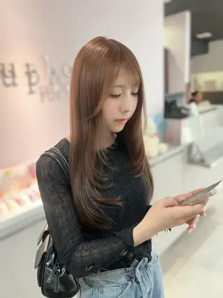 ロング 褒められヘア×顔周り カットRena🎀のヘアスタイル