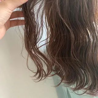 ミディアム カラー メンズカットパーマ/ ブリーチ高柳将太のヘアスタイル