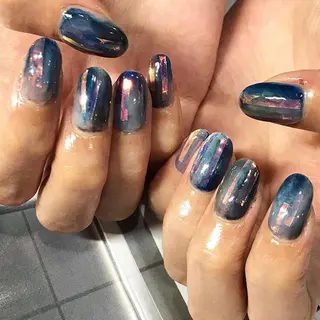 ネイル 渋谷／チップ長さ出し 👑アプレgel-xのネイルデザイン